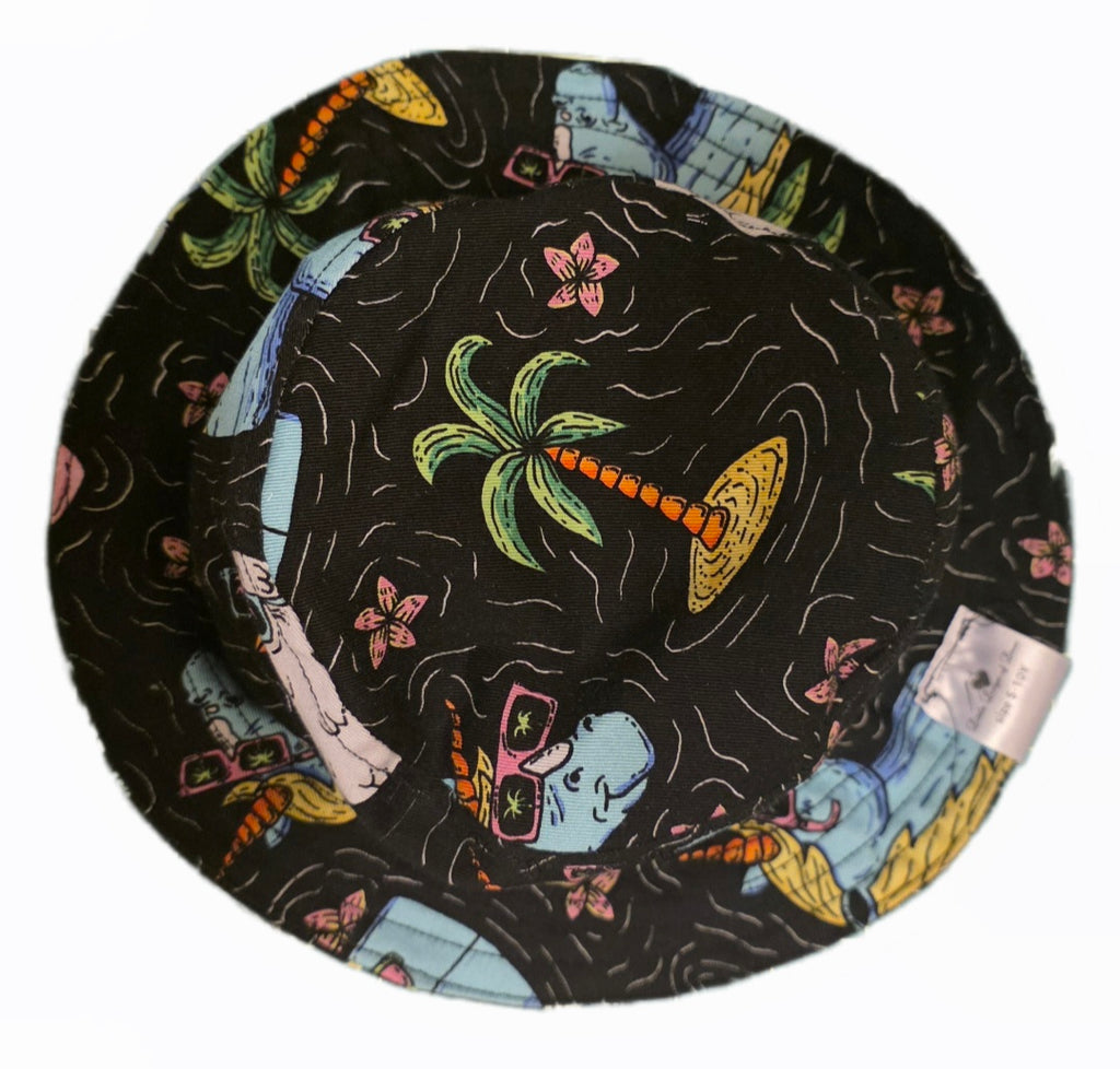 Childrens Bucket hat - Shades and waves