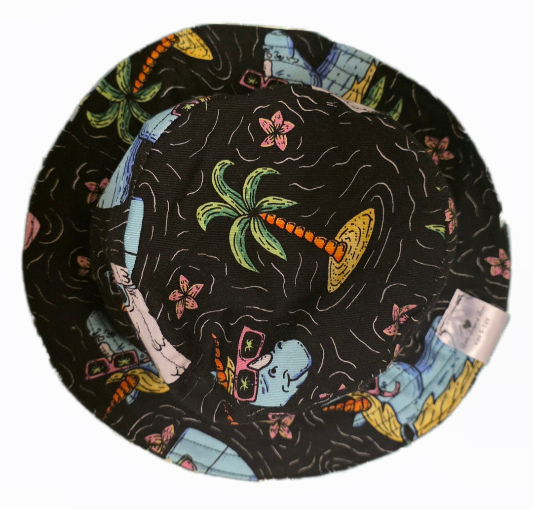 Childrens Bucket hat - Shades and waves