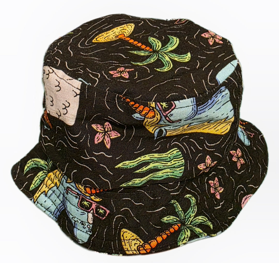 Childrens Bucket hat - Shades and waves